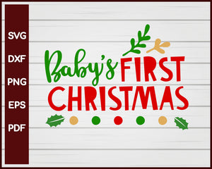 Baby's First Christmas svg