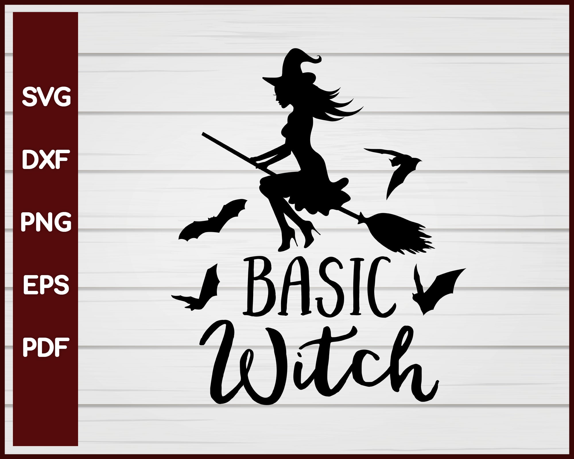 Basic Witch Halloween T-shirt Design svg