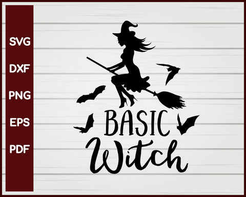 Basic Witch Halloween T-shirt Design svg