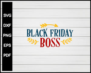 Black Friday Boss svg