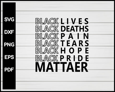 Black Lives Matter svg Cut File For Cricut Silhouette png eps Printable Files