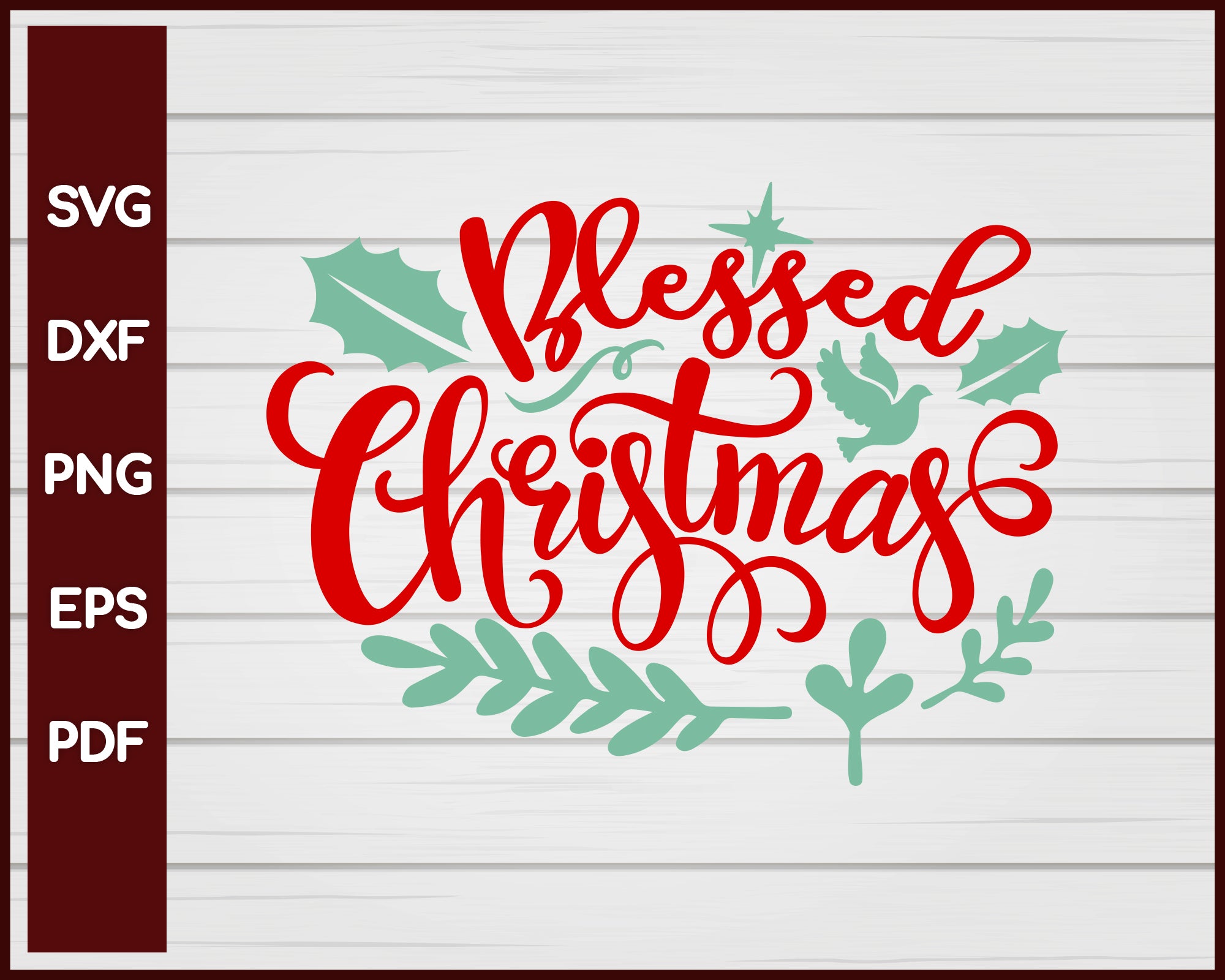 Blessed Christmas svg