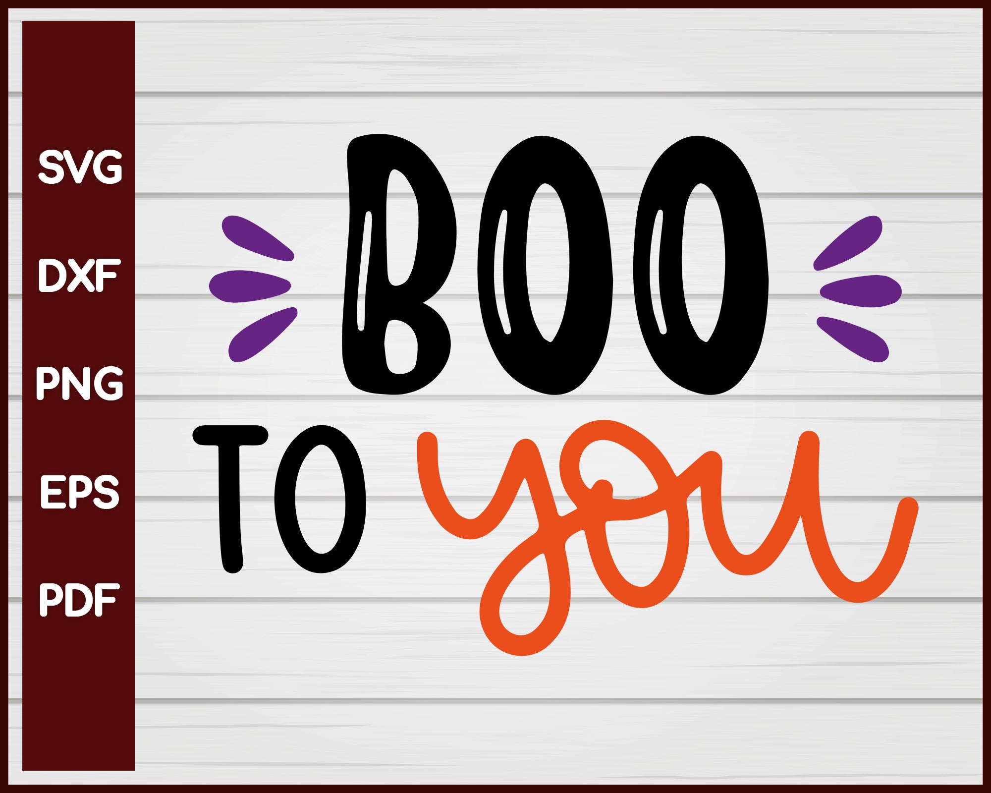 Boo to You Halloween T-shirt Design svg