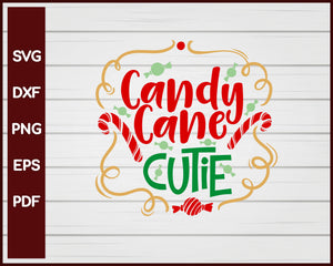 Candy Cane Cutie Christmas svg