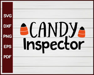 Candy Inspector Halloween T-shirt Design svg