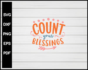 Count your blessings svg