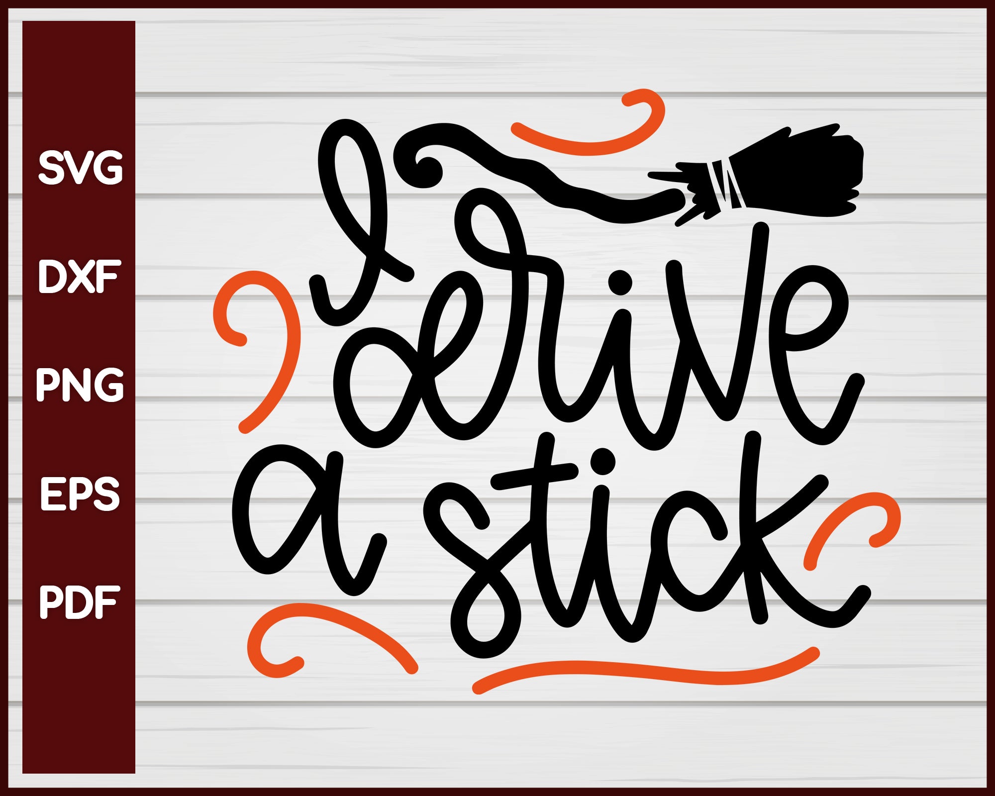 Drive a Stick Halloween T-shirt Design svg