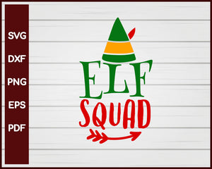 Elf Squad Christmas svg