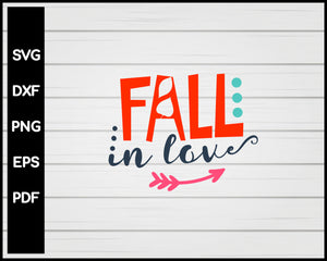 Fall in Love svg