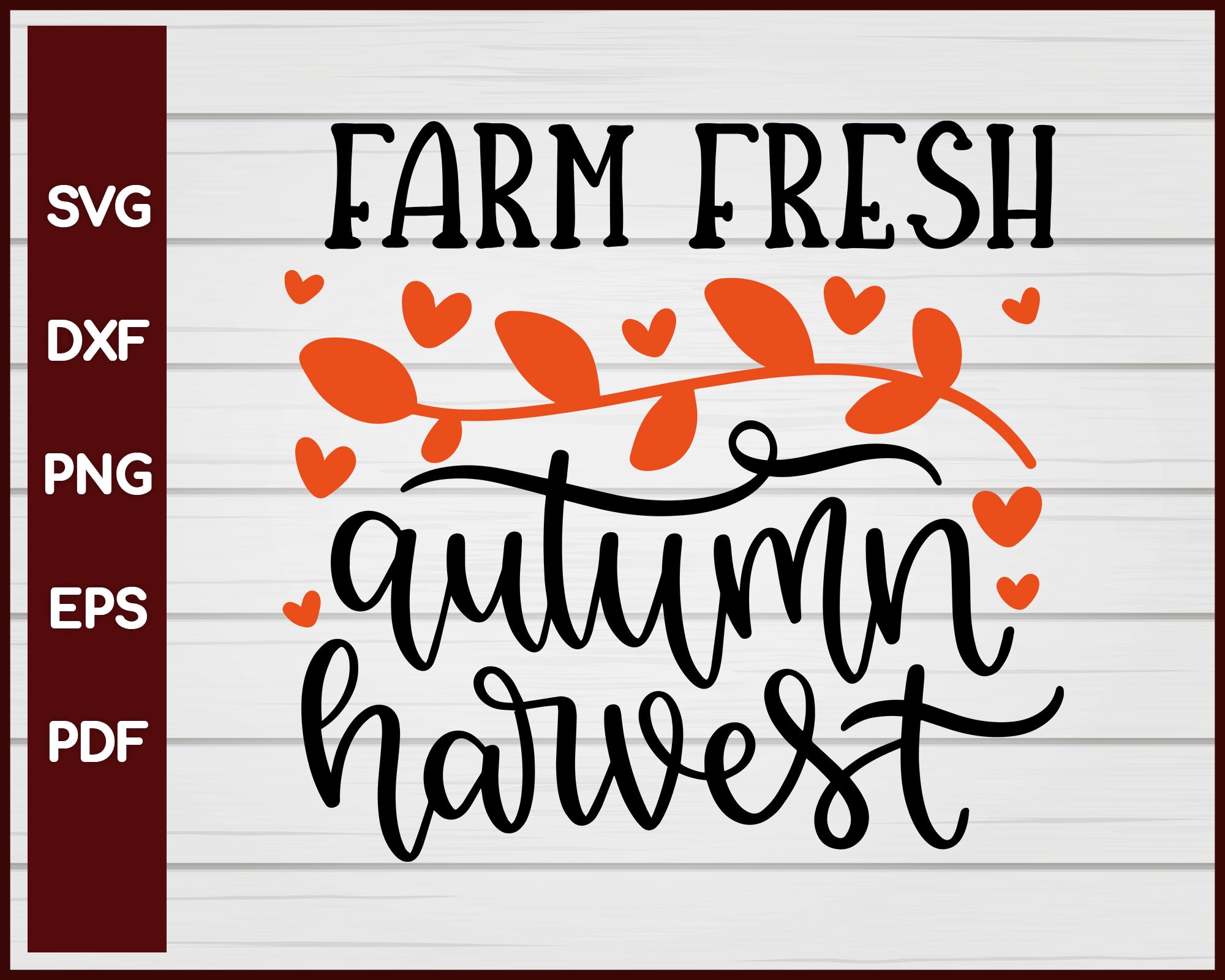 Farm Fresh Autumn Harvest Halloween T-shirt Design svg