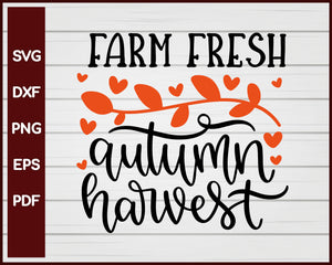 Farm Fresh Autumn Harvest Halloween T-shirt Design svg