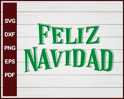 Feliz Navidad Christmas svg