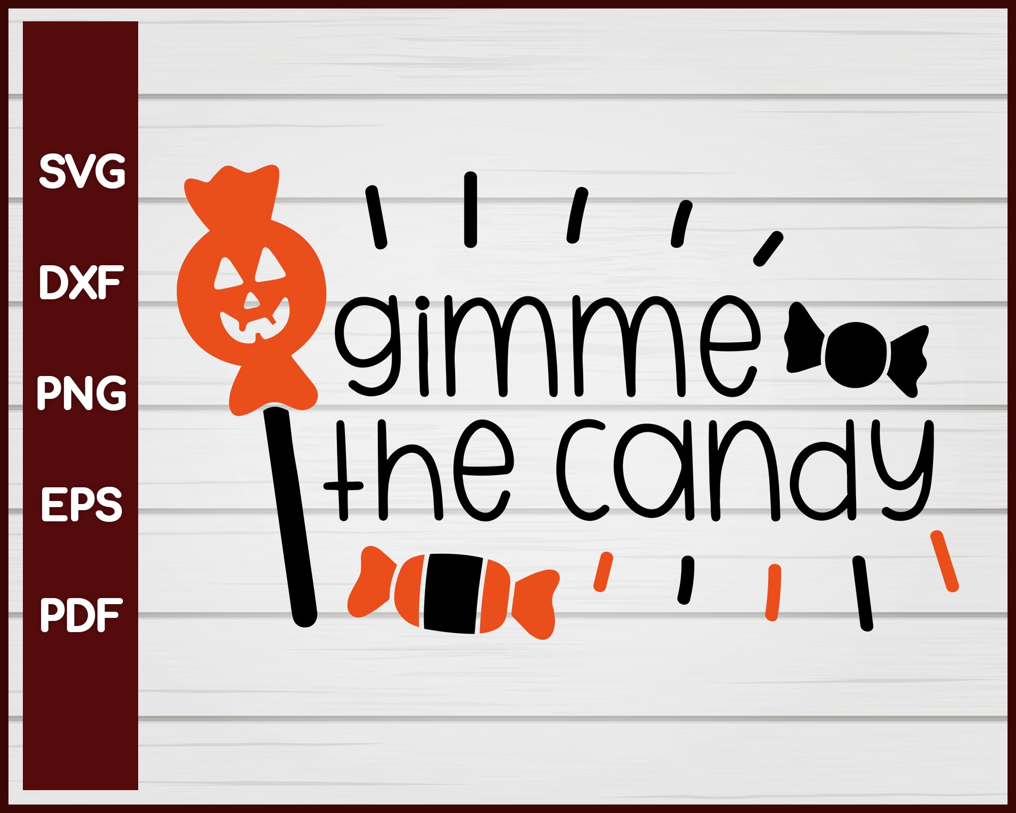 Gimme the Candy Halloween T-shirt Design svg