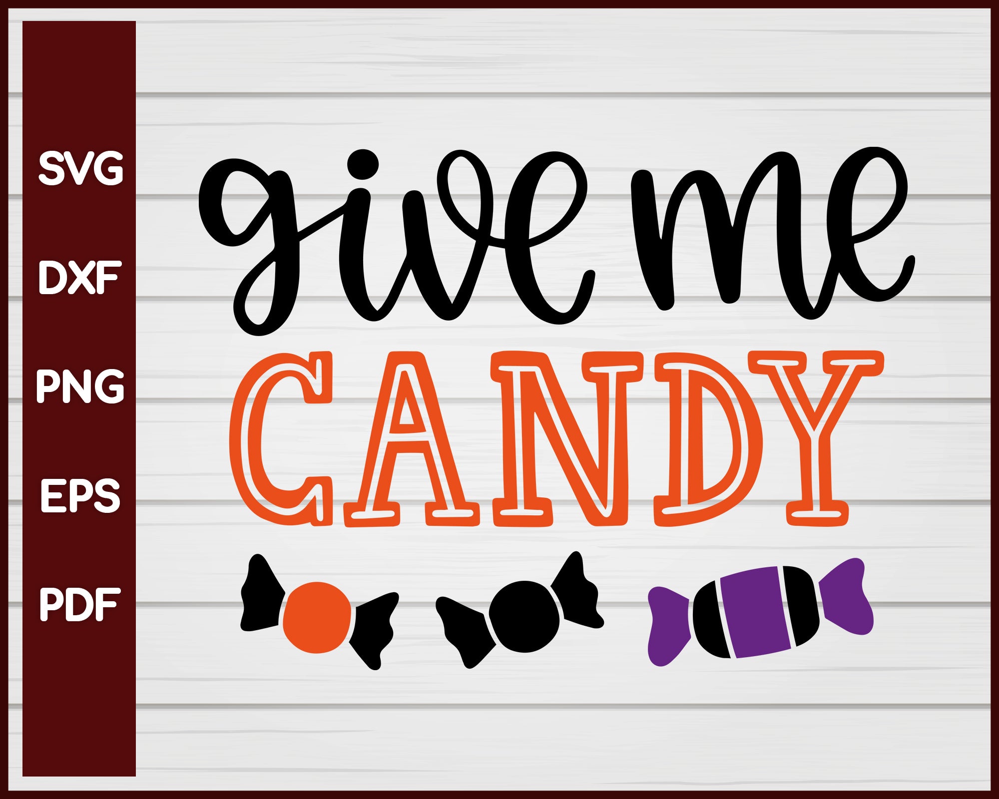 Give me Candy Halloween T-shirt Design svg