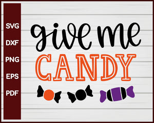 Give me Candy Halloween T-shirt Design svg