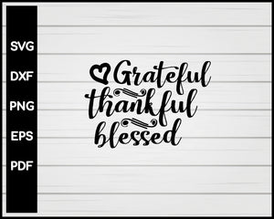 Grateful Thankful Blessed Nurse svg Cut File For Cricut Silhouette eps png dxf Printable Files