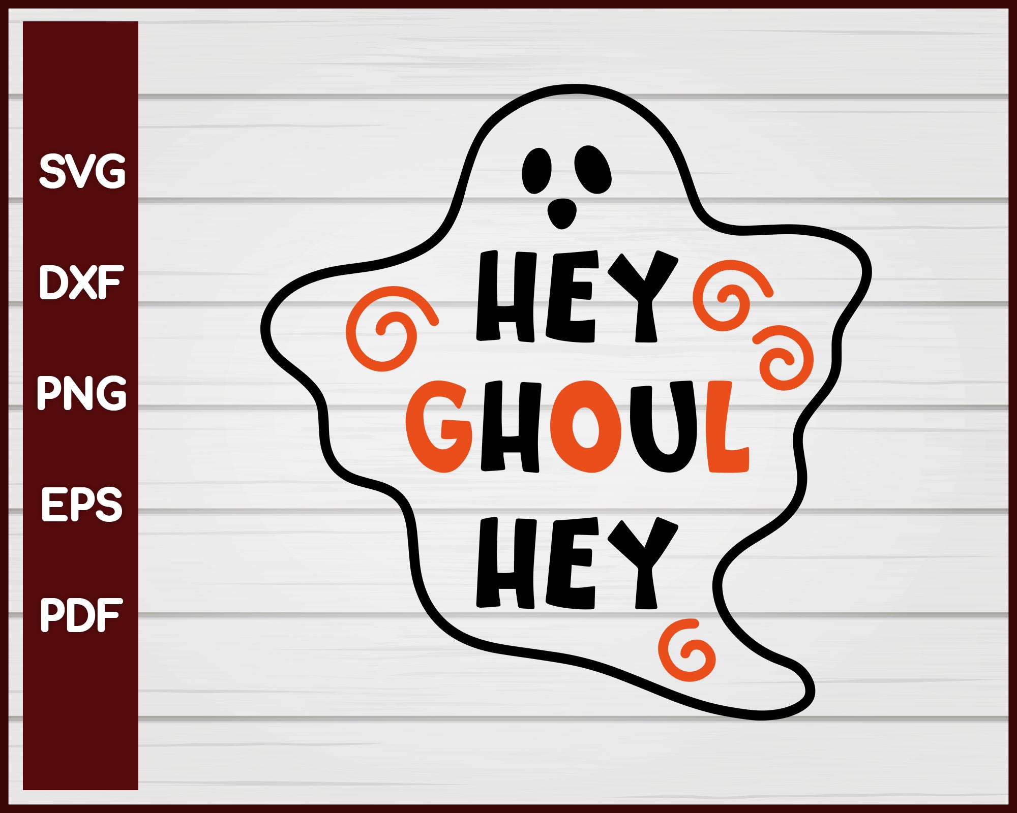 Hey Ghoul Hey Halloween T-shirt Design svg