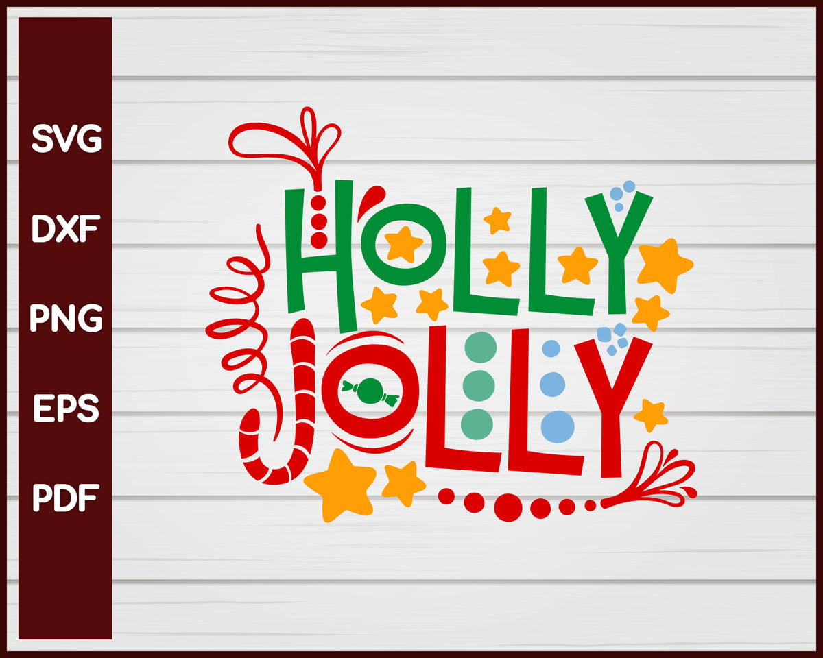 Holly Jolly Christmas svg – Creativedesignmaker