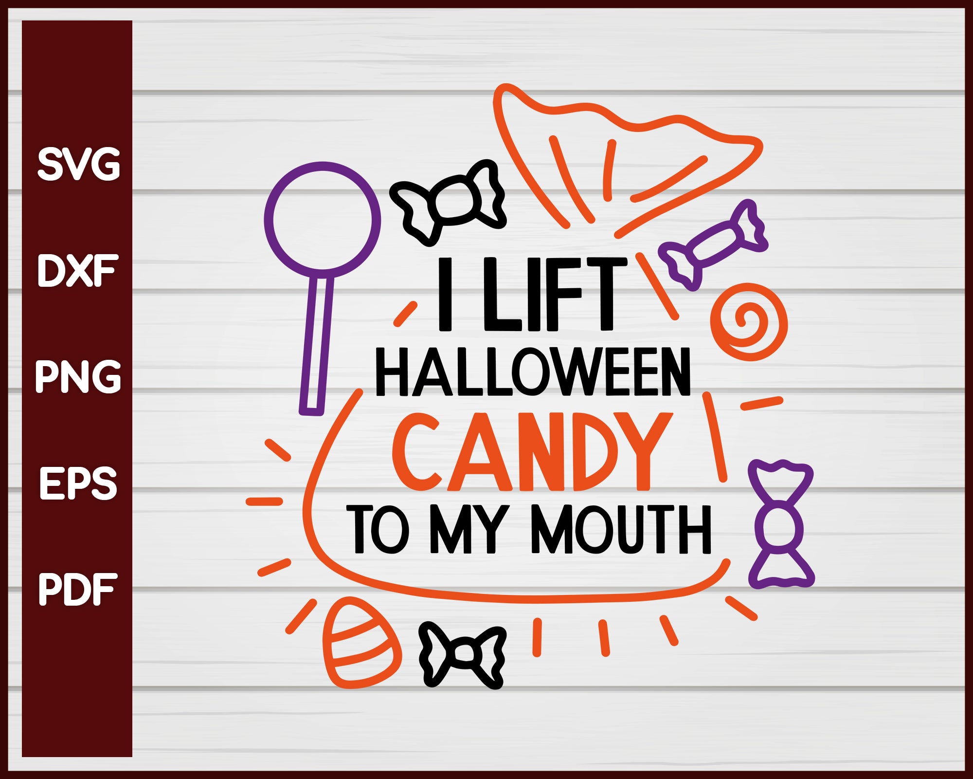 I Lift Halloween Candy To My Mouth Halloween T-shirt Design svg