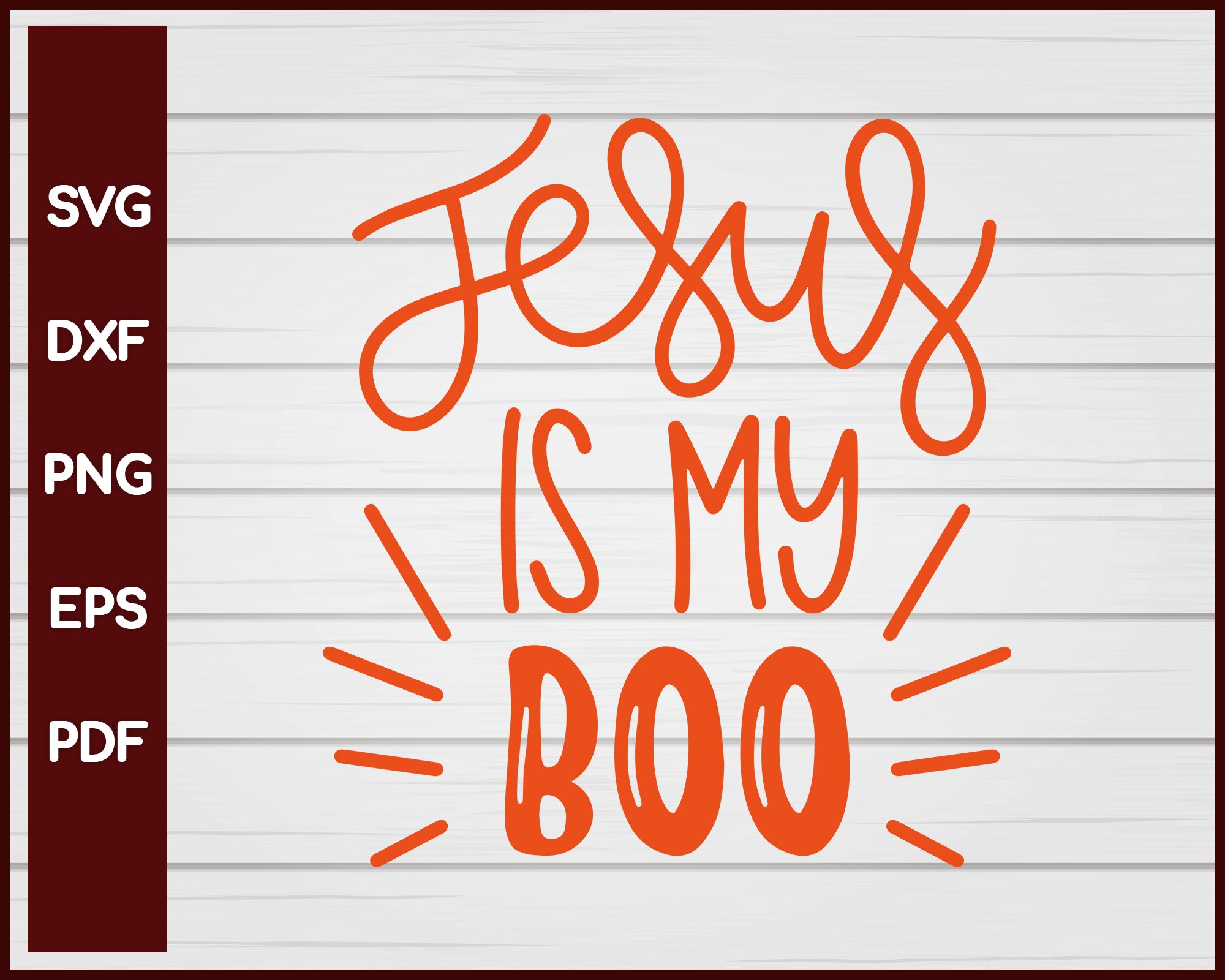 Jesus Is My Boo Halloween T-shirt Design svg