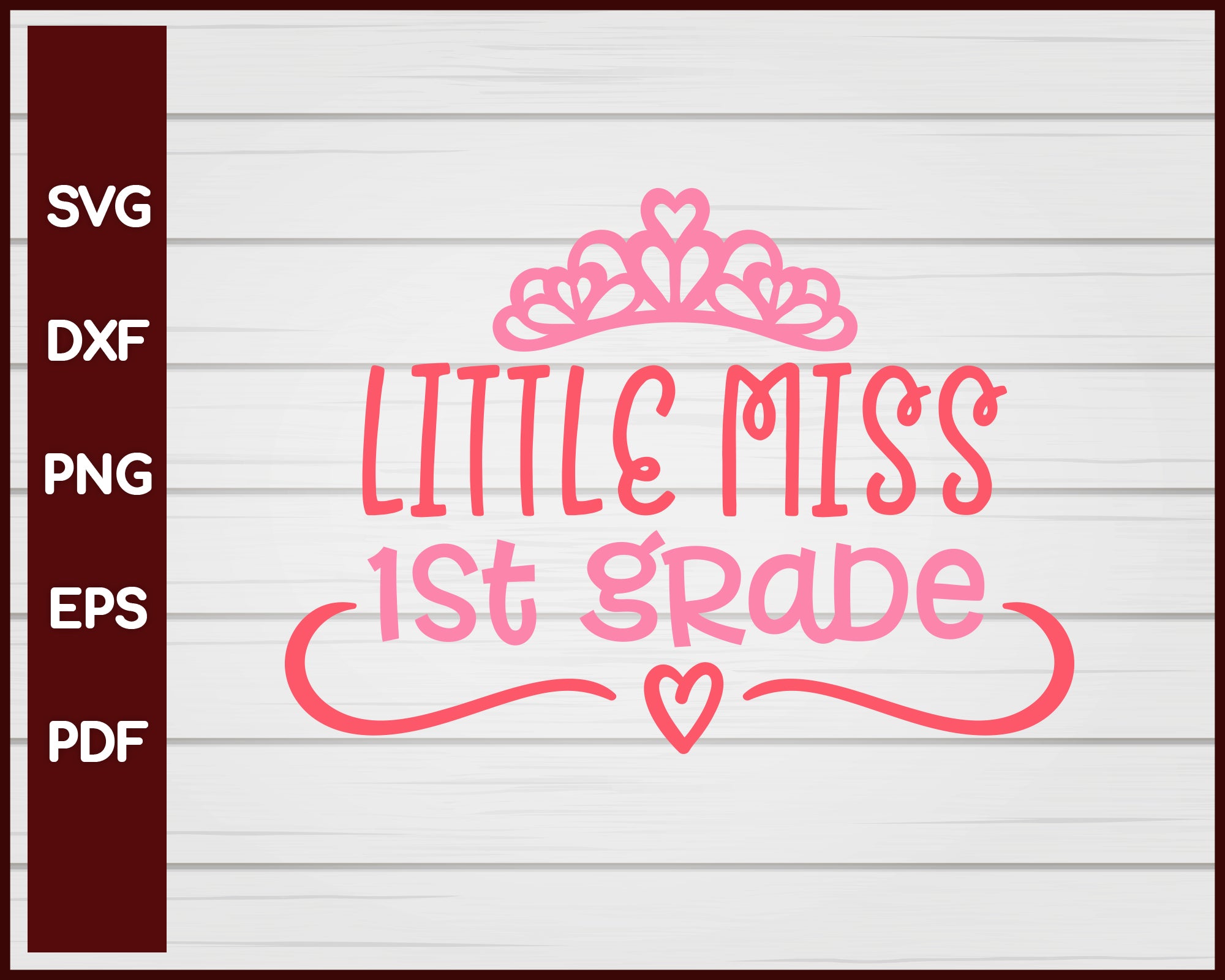 Little Miss 1st grade School svg