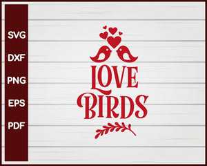 Love Birds Valentine svg