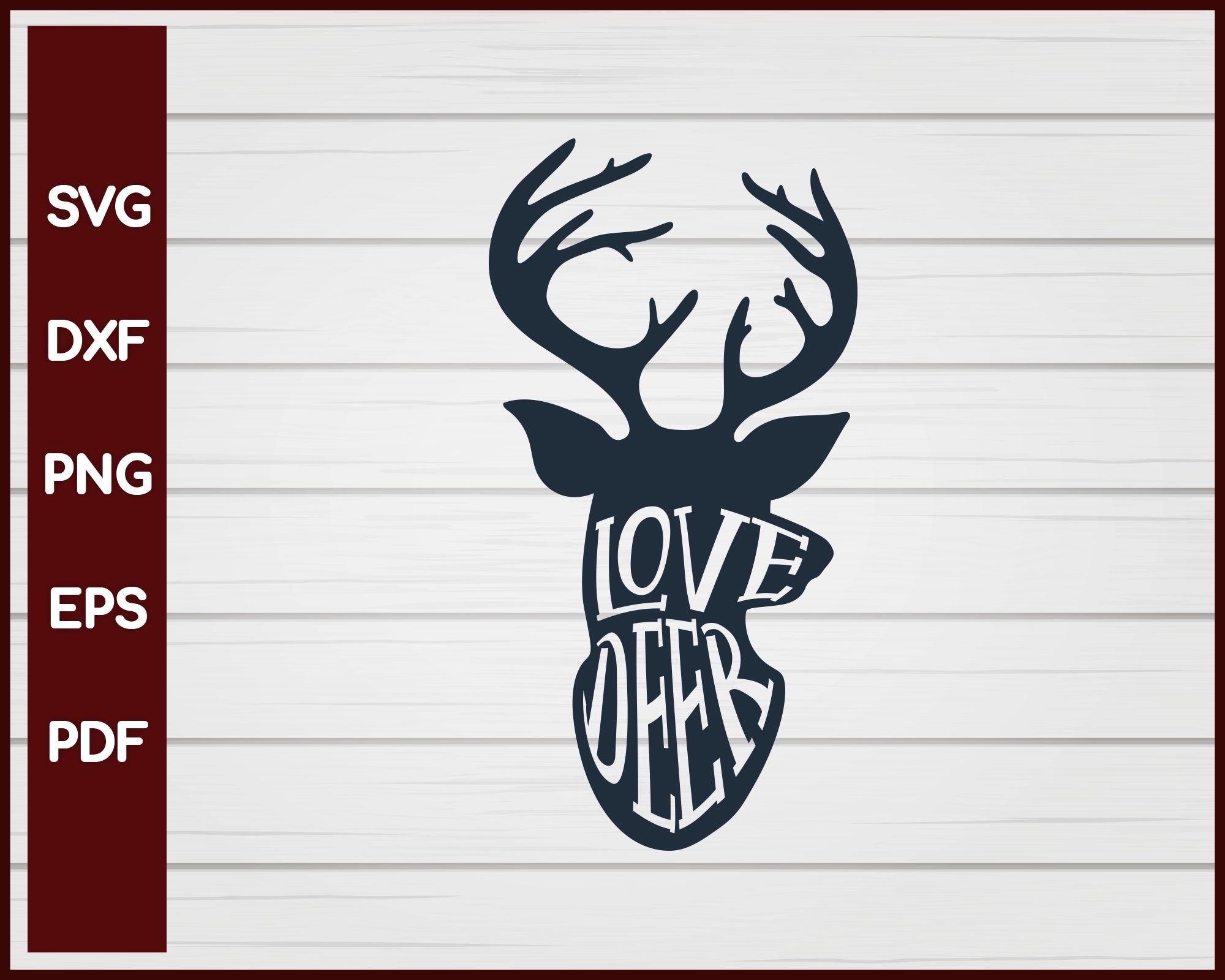 Love Deer Valentine svg