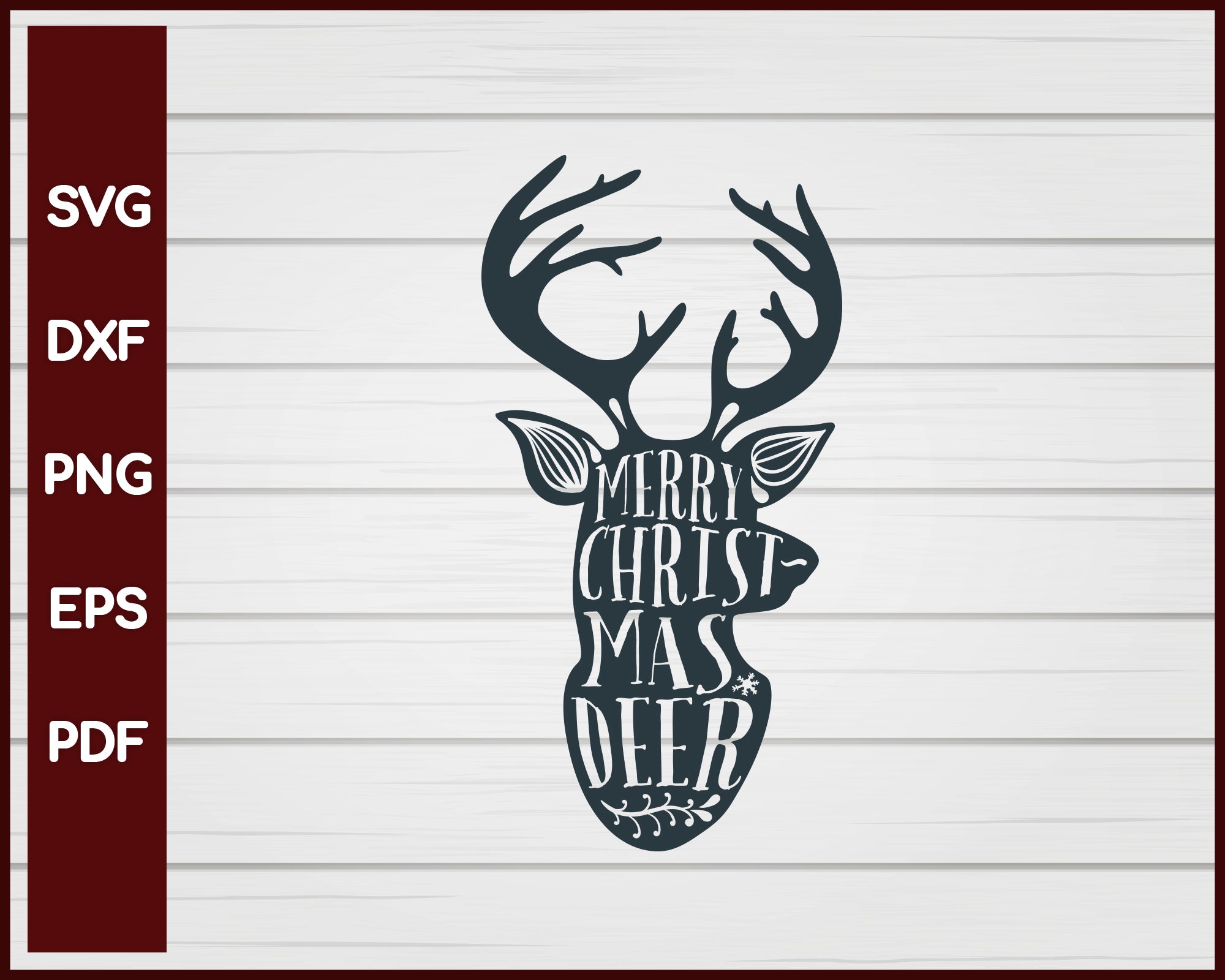 Merry Christmas Deer svg