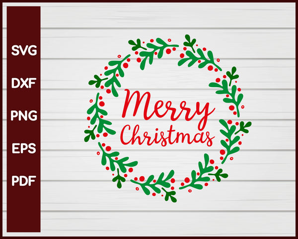 Merry Christmas Wreath svg – Creativedesignmaker merry-christmas-wreath-svg-creativedesignmaker