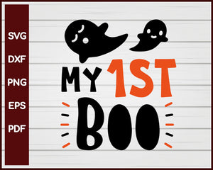 My 1st Boo Halloween T-shirt Design svg