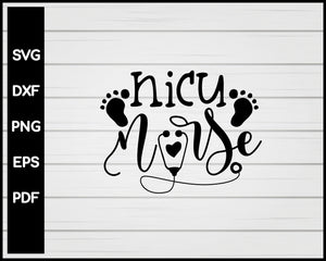 Nicu Nurse svg Cut File For Cricut Silhouette eps png dxf Printable