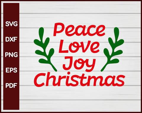 Peace Love Joy Christmas svg