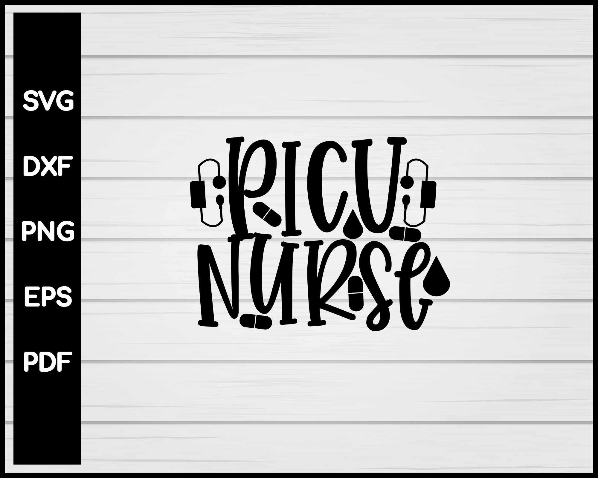 Picu Nurse svg Cut File For Cricut Silhouette eps png dxf Printable Files