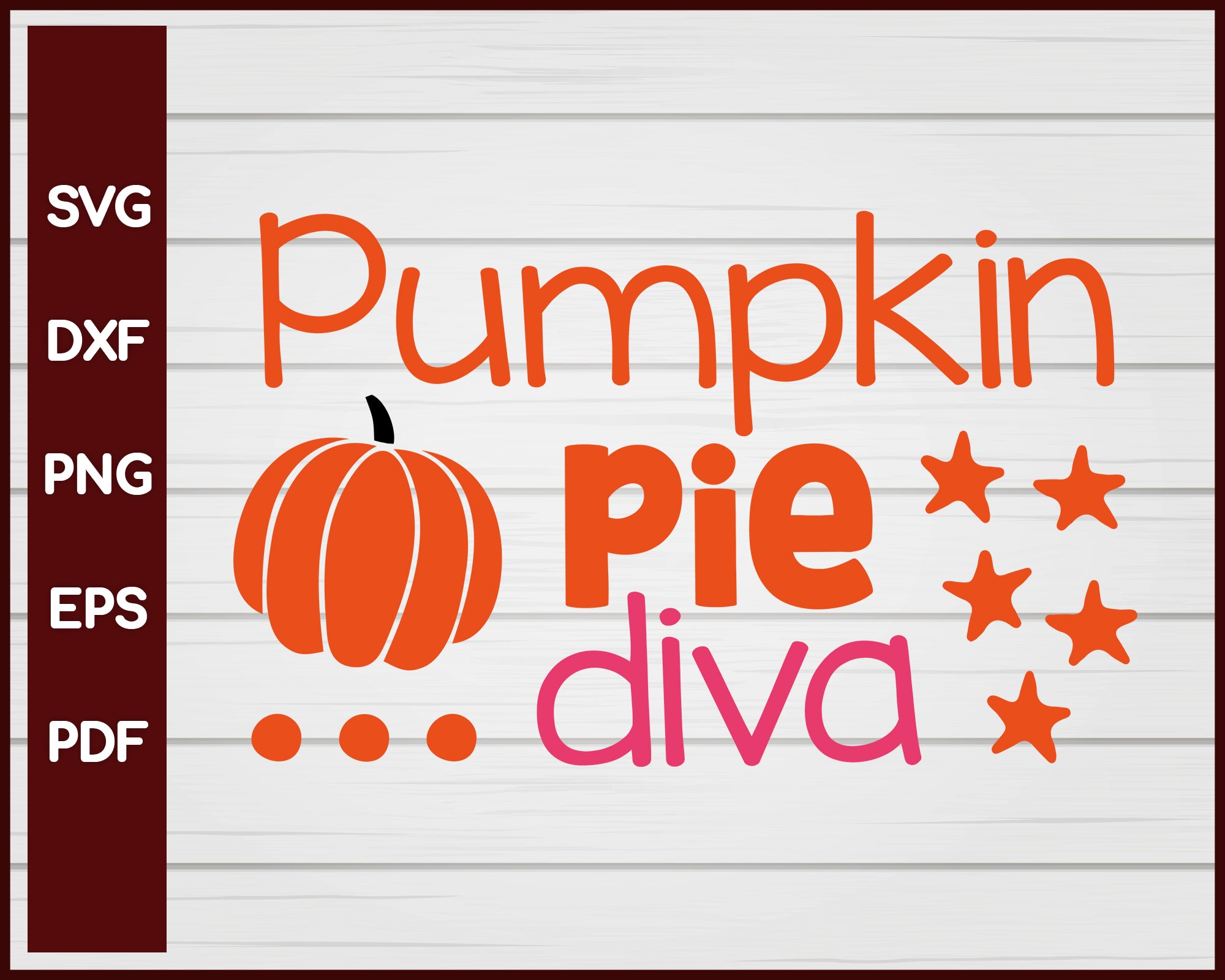 Pumpkin Pie Diva Halloween T-shirt Design svg