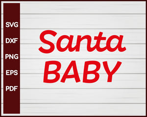 Santa Baby Christmas svg