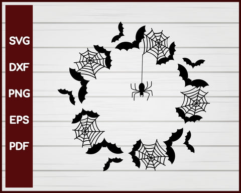 Spiderweb, Witch Bat Halloween svg