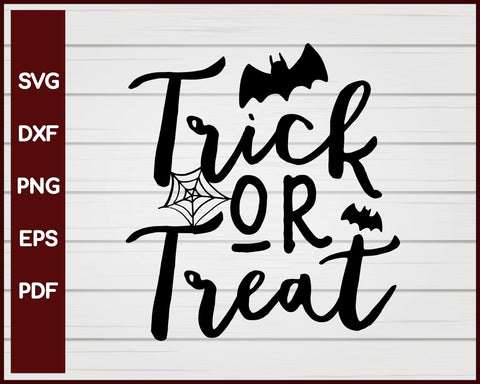 Trick or Treat Halloween T-shirt Design svg
