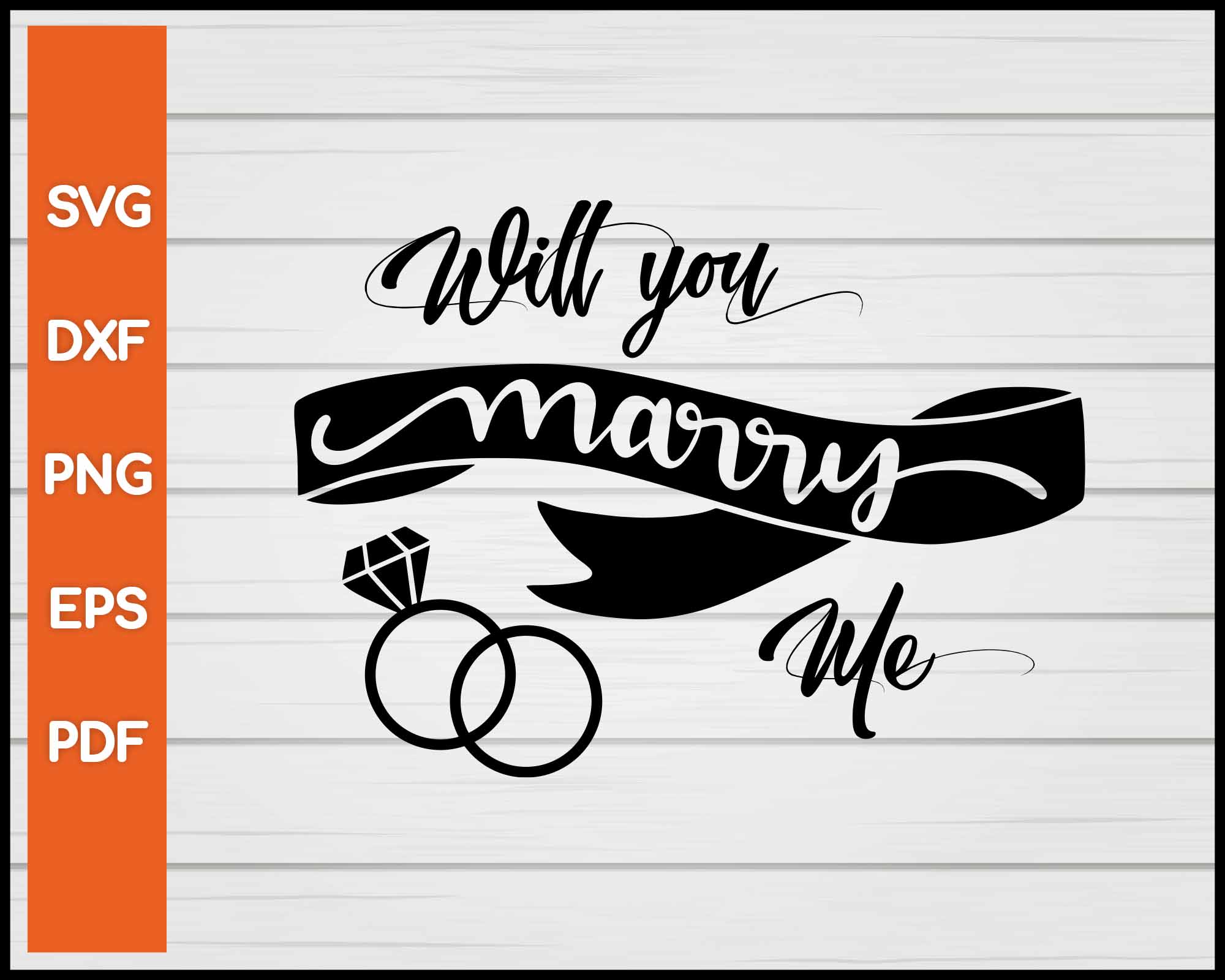 Will You Marry Me Halloween svg