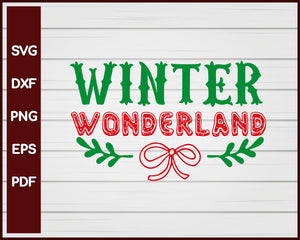 Winter Wonderland Christmas svg