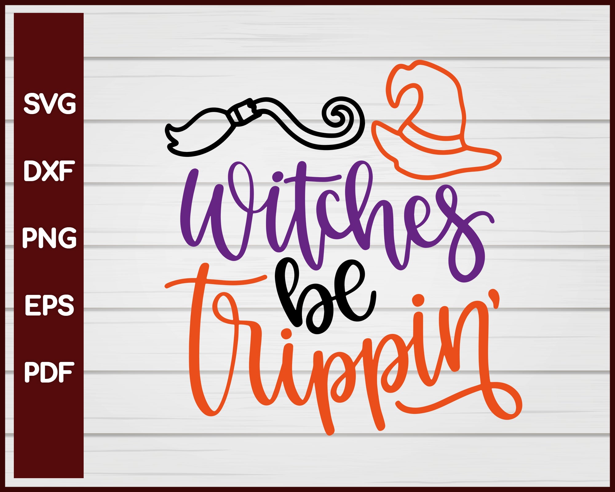 Witches be Trippin Halloween T-shirt Design svg