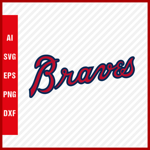 Atlanta Braves MLB Logo svg Cut Files Baseball Clipart