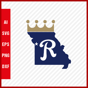 Kansas City Royals Logo MLB Svg Cut Files Baseball Clipart