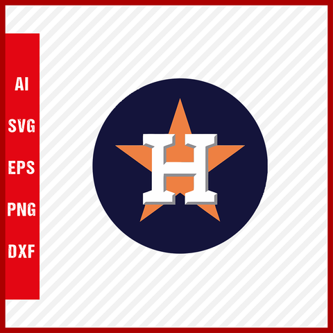 Houston Astros Logo MLB Svg Cut Files Baseball Clipart