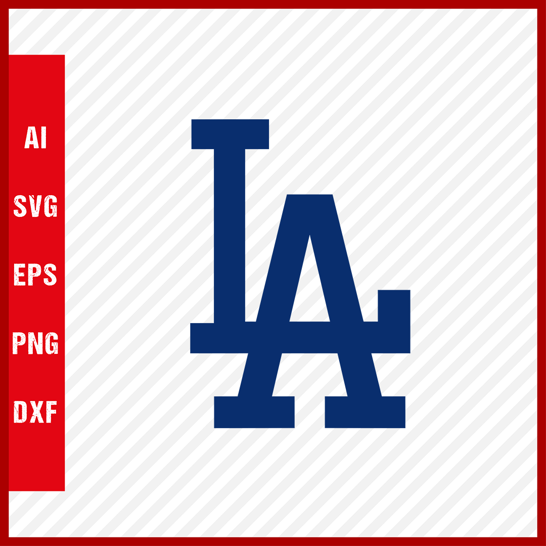 Los Angeles Dodgers Logo MLB Svg Cut Files Baseball Clipart