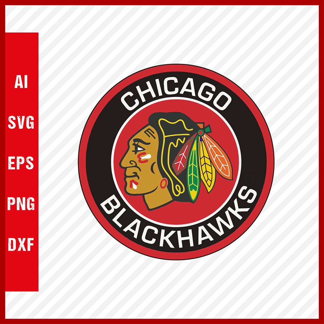 Chicago Blackhawks Logo Svg NHL National Hockey League Team Clipart