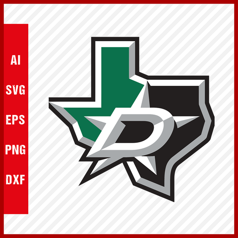 Dallas Stars Svg Logo NHL National Hockey League Team Svg Clipart