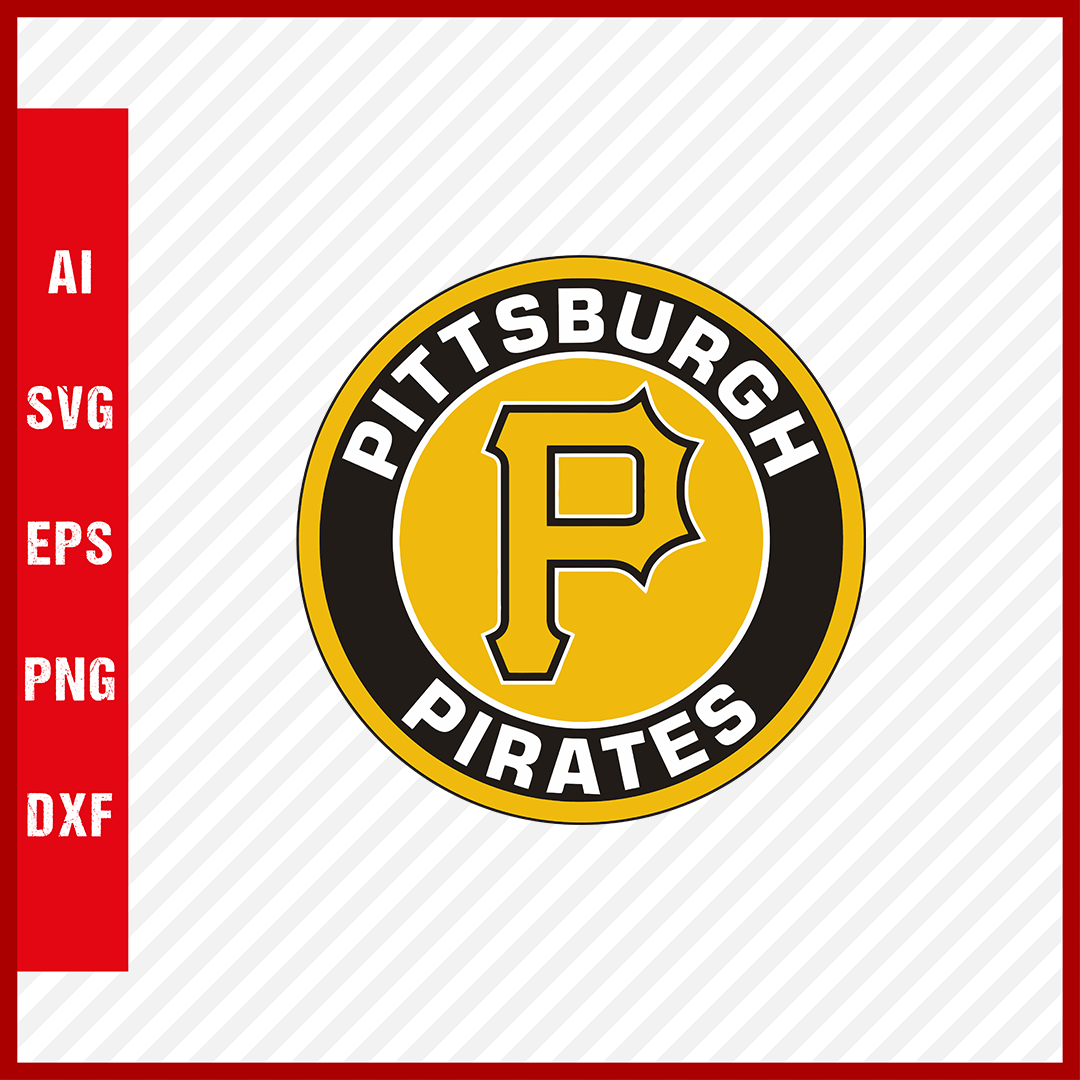 Pittsburgh Pirates Logo MLB Svg Cut Files Baseball Clipart