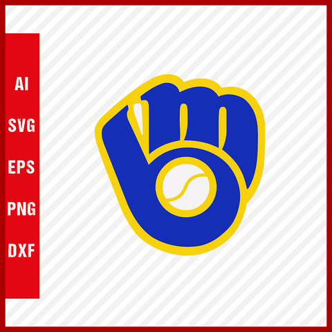 Milwaukee Brewers Logo MLB Svg Cut Files Baseball Clipart