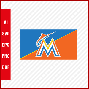 Miami Marlins Logo Mlb Svg Cut Files Baseball Clipart