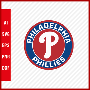 Philadelphia Phillies Logo MLB Svg Cut Files Baseball Clipart